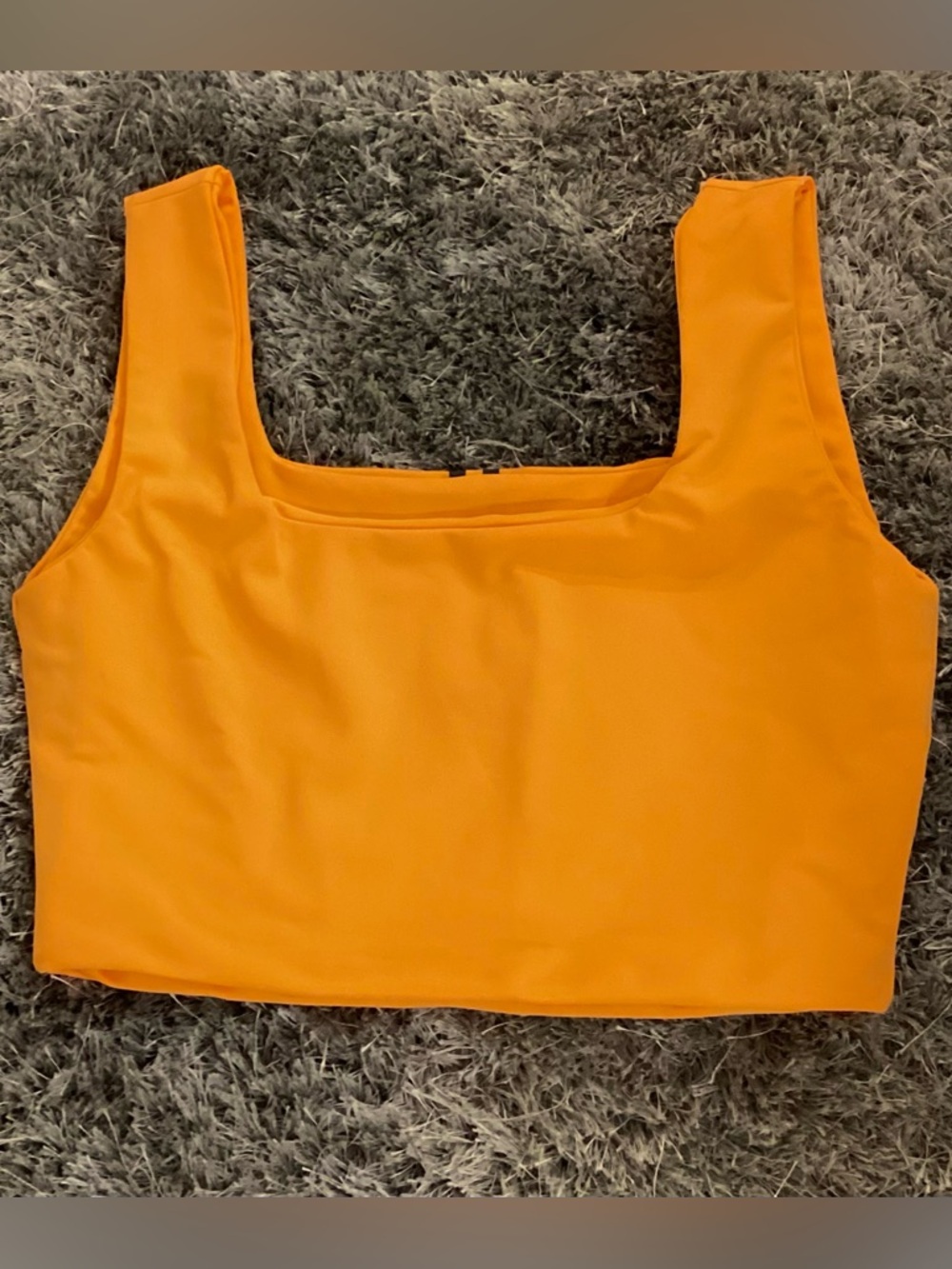Square Neck Tank in - Vibrant Clementine 🍊